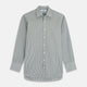 The Turnbull & Asser Green Gingham Check Regular Fit Shirt features a classic T&A collar and 3-button cuffs, displayed on a plain white background.