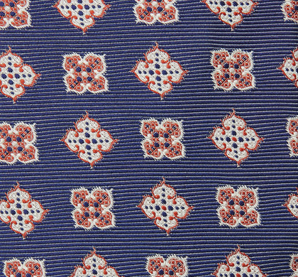 Burgundy Geometric Jacquard Tie Image 2