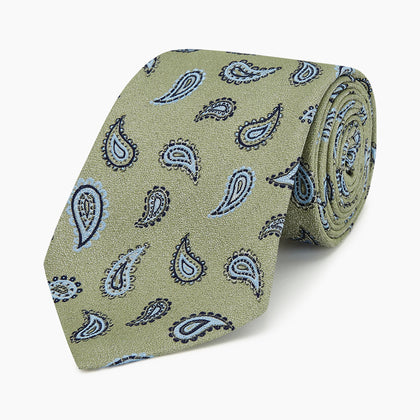 Green Renoir Paisley Tie Image 4