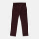 Plum Cord Mylo Trousers by Turnbull & Asser, featuring a classic five-pocket design, are shown laid flat on a white background.