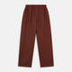 Turnbull & Asser’s Red Cotton-Cashmere Pyjama Trousers feature a contemporary straight-leg fit, elastic waistband, and dark red-brown hue, shown flat against a white background.
