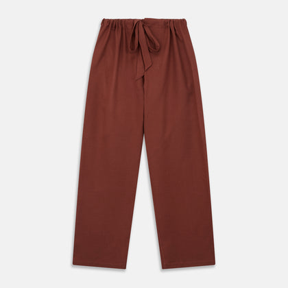 Red Cotton-Cashmere Pyjama Set Image 5
