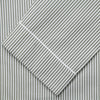 View 3 of product The Turnbull & Asser Green Bengal Stripe Modern Fit Cotton Pyjama Set features a long-sleeve button-up shirt with chest pocket and elastic waistband pants, crafted from soft Italian cotton and displayed on a white background.