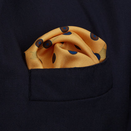 Yellow Windsurfer Double-Faced Silk Print Pocket Square Image 4