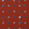 View 5 of product The Turnbull & Asser Red Windsurfer Double-Faced Silk Print Pocket Square features a vibrant windsurfer pattern on silk with a dark blue border and the brand subtly printed in one corner.