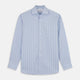 A Yellow and Blue Glen Check Tailored Fit Shirt by Turnbull & Asser, featuring a Kent collar, displayed flat on a white background.