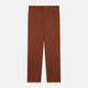 The Turnbull & Asser Orange Classic Chino Manson Trouser, crafted from cotton twill in Italy with a straight-leg fit and button-zip closure, is displayed flat against a plain white background.