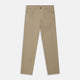 The Turnbull & Asser Khaki Stretch Cotton Five-Pocket Mylo Jeans are shown flat on a white background, highlighting their straight-leg fit, front and back pockets, belt loops, and button waist closure.