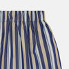 View 2 of product The Turnbull & Asser Blue Multi Stripe Cotton Boxer Shorts offer a loose fit with navy, light blue, and white stripes, plus an elastic waistband—ideal for those seeking luxury men's underwear.