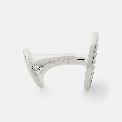Light Green Sterling Silver Cufflinks Image 2