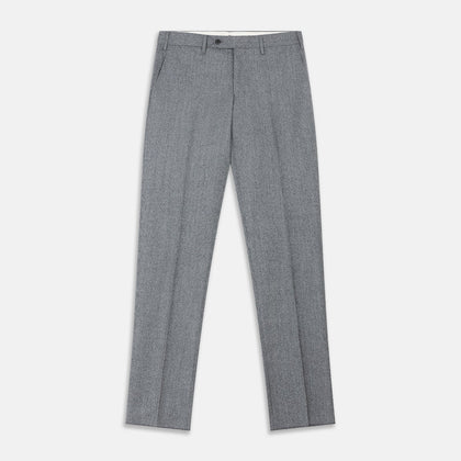 Grey Puppytooth Wool Manson Trouser Image 1
