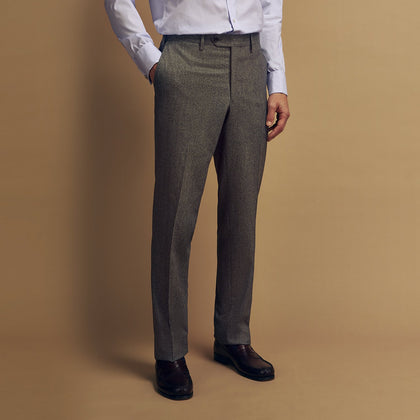 Grey Puppytooth Wool Manson Trouser Image 7