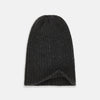 View 3 of product Charcoal Cashmere Ribbed Hat