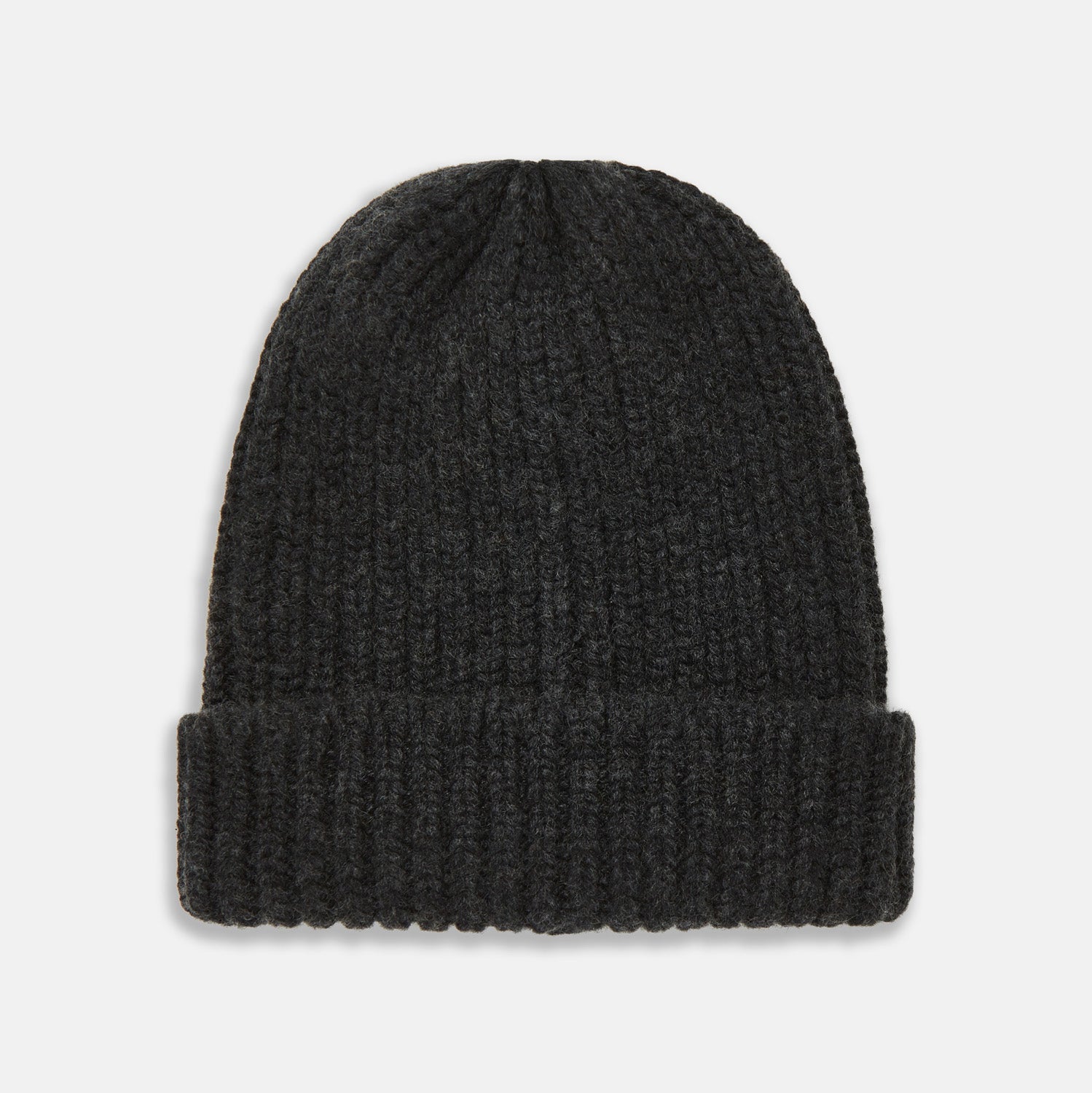 View 1 of product Charcoal Cashmere Ribbed Hat