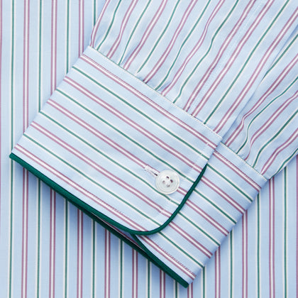 Blue, Purple & Green Stripe Nightshirt Image 2