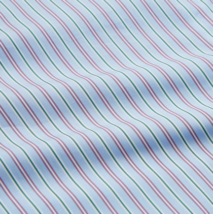 Blue, Purple & Green Stripe Nightshirt Image 3