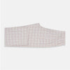 View 8 of product The Turnbull & Asser Red Multi Check Cotton-Cashmere Modern Pyjama Set, made in England, features a long-sleeve button-up shirt and pants in red and gray plaid with dark piping, crafted from soft Italian cotton-cashmere.