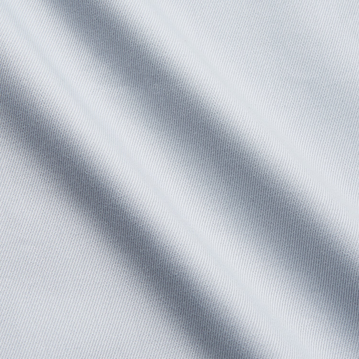 View 4 of product A grey Weekend Fit Shirt by Turnbull & Asser, featuring a Dorset collar and single button cuffs, is displayed against a plain white background.