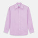 The Turnbull & Asser Pink Weekend Fit Shirt features a Long Point collar, single button cuffs, and a front pocket, shown laid flat on a white background.