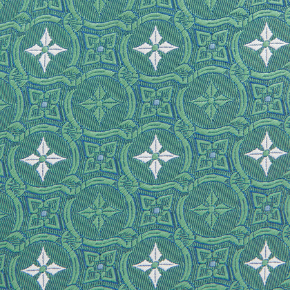 Green Multi Neat Silk Tie Image 2