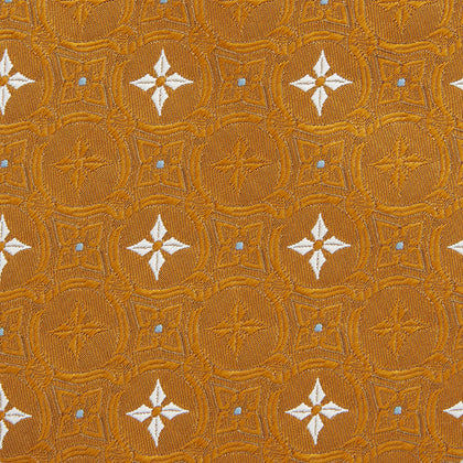 Orange Multi Neat Silk Tie Image 2