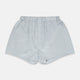 The Turnbull & Asser Pale Blue Multi Cotton Godfrey Boxer Shorts feature a soft cotton fabric and elastic waistband, shown laid flat on a white background.