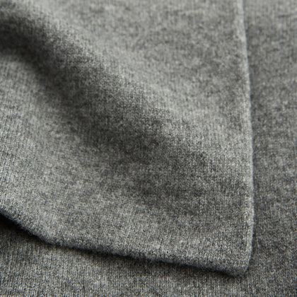 Pale Blue Wool and Cashmere Lily Blanket Image 5