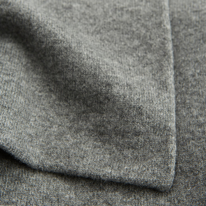Pale Blue Wool and Cashmere Lily Blanket Image 5