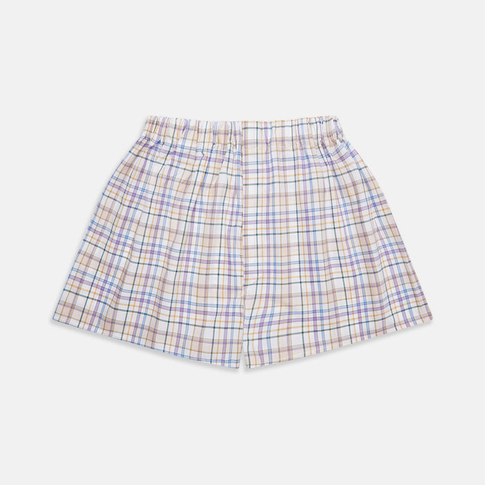 Colourful Garden Multi Check Cotton Godfrey Boxer Shorts