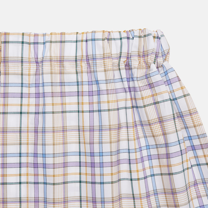 Colourful Garden Multi Check Cotton Godfrey Boxer Shorts Image 1