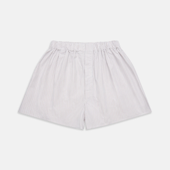 Beige Stripe Cotton Godfrey Boxers