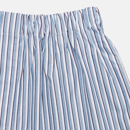Blue and White Stripe Cotton Godfrey Boxers Image 1