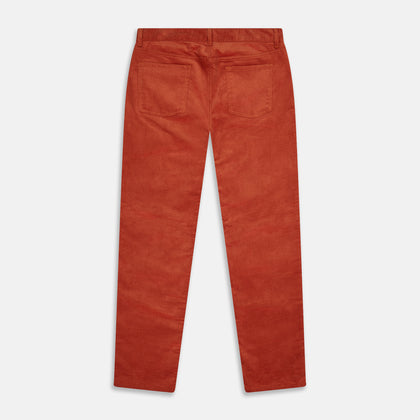 Rust Cord Mylo Trousers Image 2