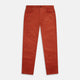 The Rust Cord Mylo Trousers by Turnbull & Asser feature a straight-leg fit, front and back pockets, belt loops, and a button closure—an ideal autumn-inspired choice for corduroy lovers.