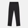 View 1 of product Turnbull & Asser Charcoal Black Wool Manson Trousers feature a tailored fit, front crease, belt loops, and side pockets, crafted from premium virgin wool and shown against a plain white background.