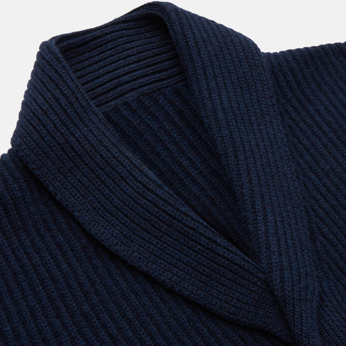 Deep Navy Cashmere Baldwin Gown Image 1