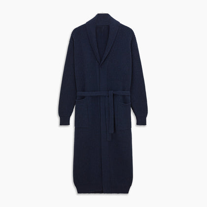 Deep Navy Cashmere Baldwin Gown Image 4