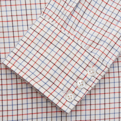 Pink Tattersall Check Cashmerello Regular Fit Mayfair Shirt Image 1