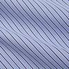 View 4 of product The Blue and Navy Halo Stripe Cotton Regular Fit Mayfair Shirt by Turnbull & Asser features classic styling with vertical stripes, a button-up front, and cuffed sleeves—an essential men's wardrobe piece.
