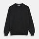 The Charcoal Crew Neck Cashmere Jumper by Turnbull & Asser is a luxury, long-sleeved sweater crafted from Scottish cashmere and shown on a white background.