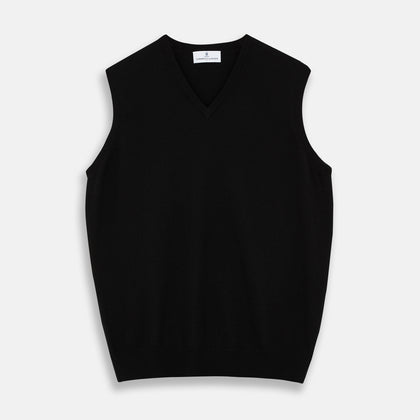 Black Cashmere Slipover