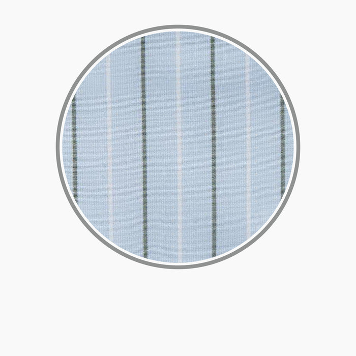 Green Stripe Cotton Fabric Image 2