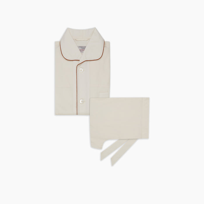 Cream Sea Island Cotton Pyjama Set Image 2