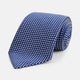 Slim Diamond Navy and White Silk Tie