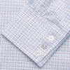 View 3 of product The Turnbull & Asser Purple Multi Check Regular Fit Mayfair Shirt features a long-sleeve design with button-down front, classic collar, and buttoned cuffs—ideal for a smart-casual look, shown on a white background.