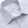 View 2 of product The Turnbull & Asser Purple Multi Check Regular Fit Mayfair Shirt features a long-sleeve design with button-down front, classic collar, and buttoned cuffs—ideal for a smart-casual look, shown on a white background.