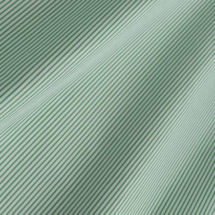 Green Fine Stripe Regular Fit Shirt with T&A Collar Image 6
