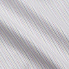 View 4 of product The Turnbull & Asser Red Multi Stripe Regular Fit Mayfair Shirt features long sleeves, a button-down design, classic collar, and subtle red vertical stripes on white, shown laid flat.