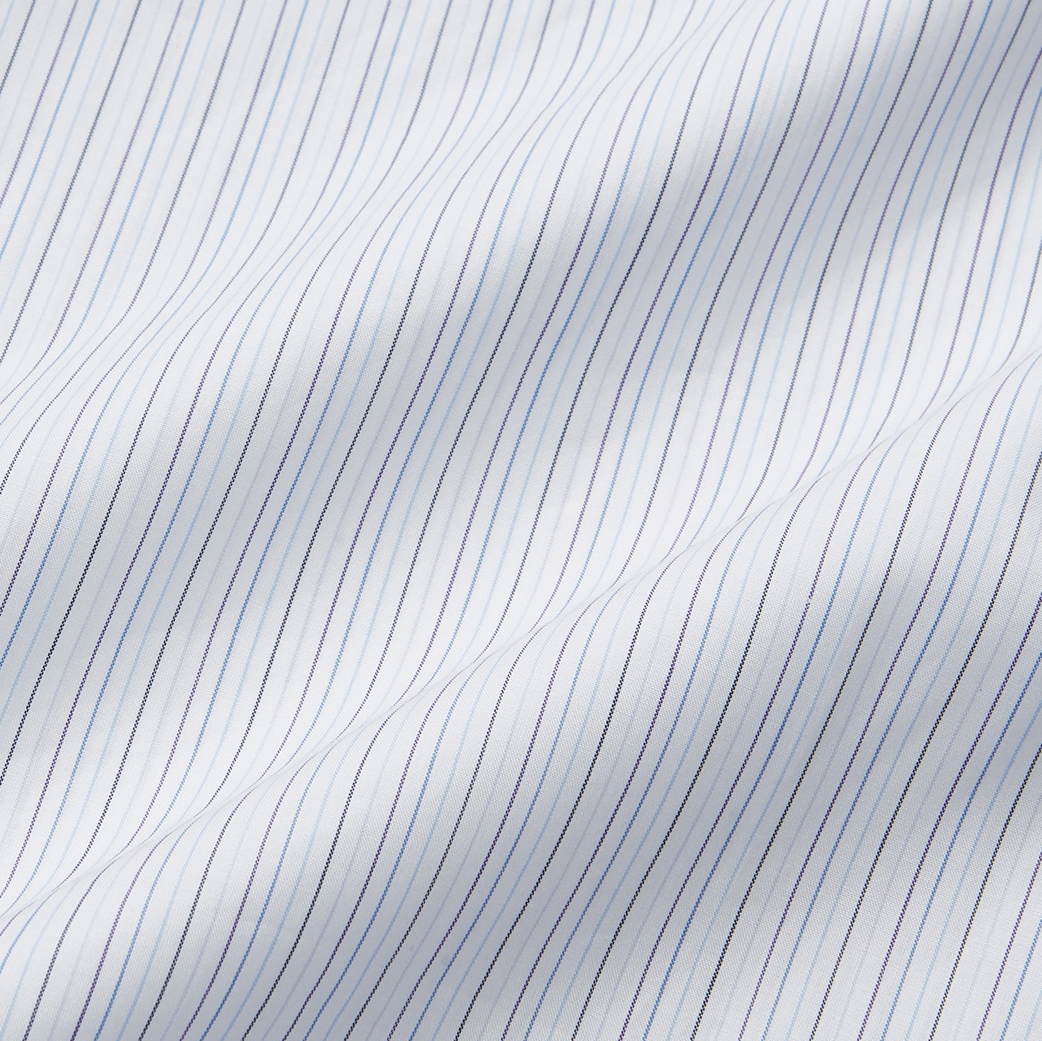View 4 of product The Purple Multi Stripe Regular Fit Mayfair Shirt by Turnbull & Asser features long sleeves, a classic collar, and buttoned cuffs—perfect for achieving a refined yet relaxed style.
