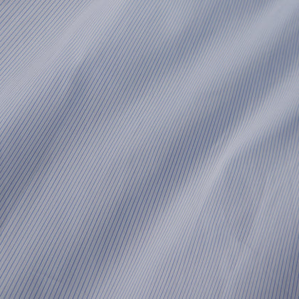 Sky Blue Bengal Stripe Tailored Fit Shirt with Kent Collar and 2-Button Cuffs Image 3